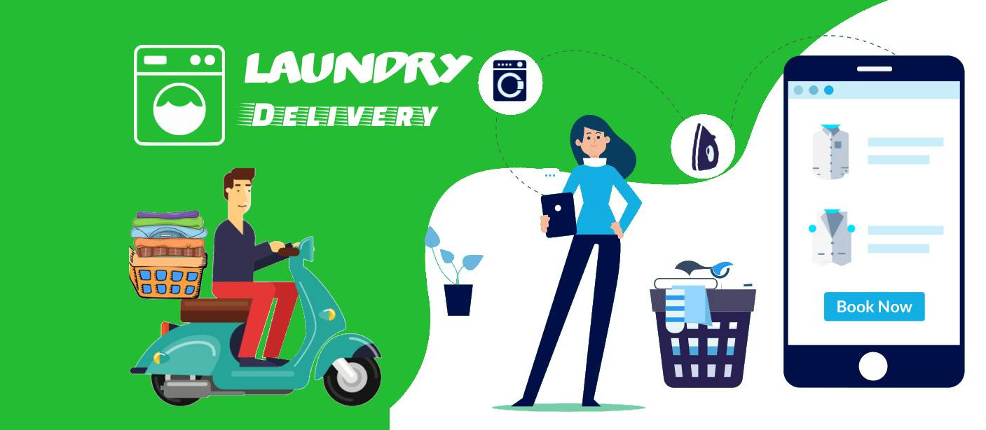 What are the key features of dry cleaning and laundry delivery software?
