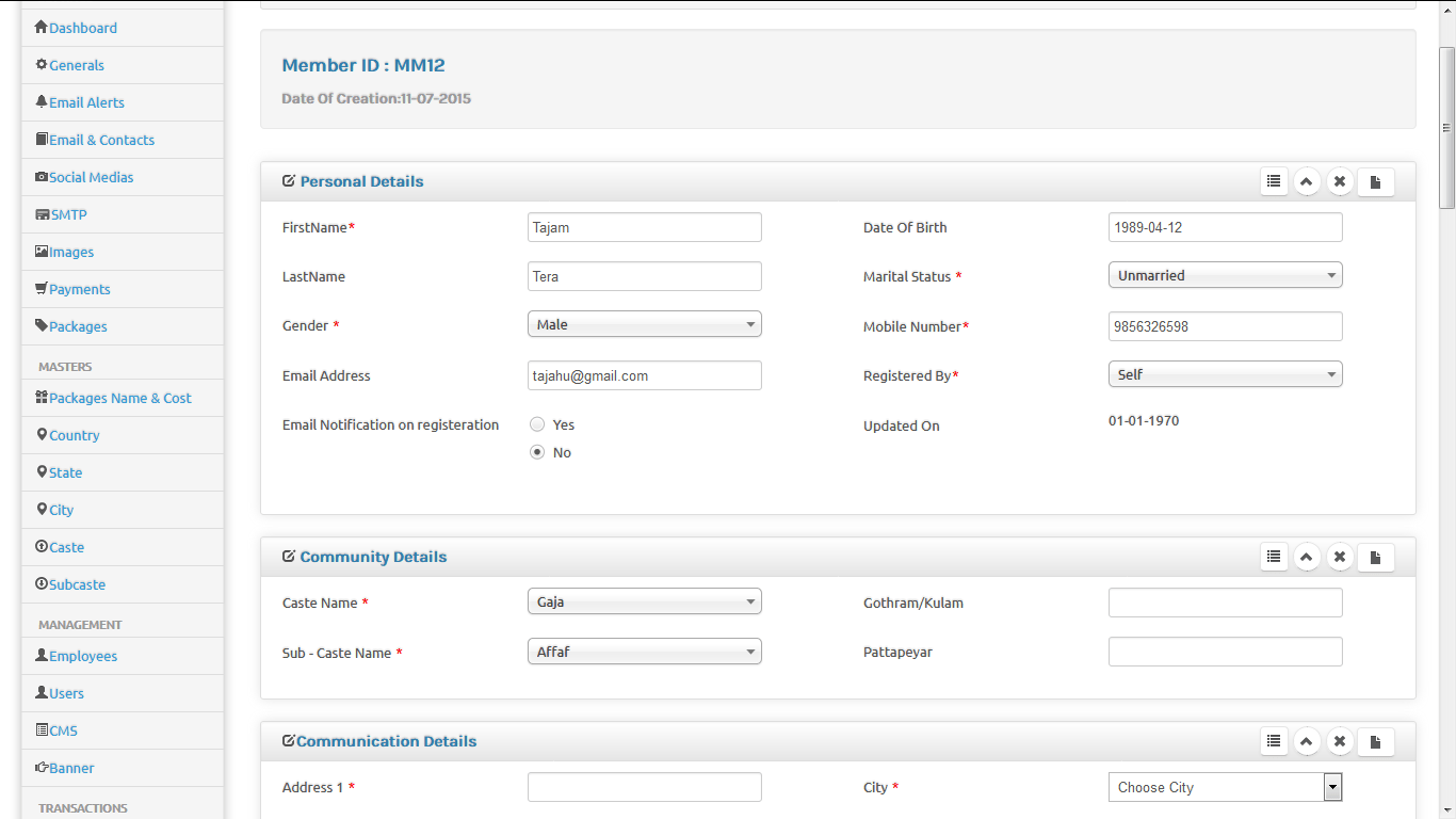 matrimony clone script